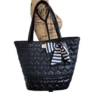 Betsey Johnson Large quilted tote bag